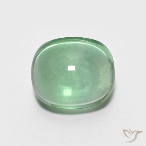 3.90ct Натуральный Светло-зеленый Флюорит, Овал, Прозрачный