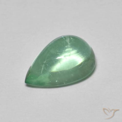 2.97ct Натуральный Светлая мята Флюорит, Форма груши, Прозрачный