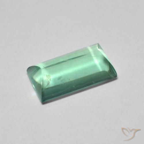 5.89ct Натуральный Светло-зеленый Флюорит, Огранка Багет, Прозрачный
