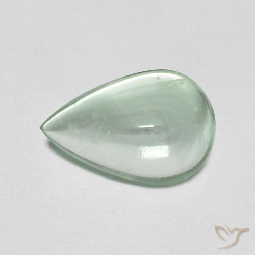 2.32ct Натуральный Светло-мятно-зеленый Флюорит, Форма груши, Прозрачный