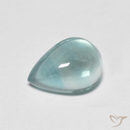 2.07ct Натуральный Электрический синий тон Флюорит, Форма груши, Прозрачный