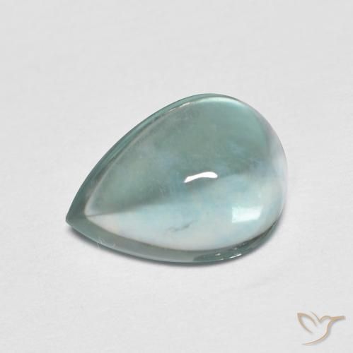 2.34ct Натуральный Электрический синий тон Флюорит, Форма груши, Прозрачный