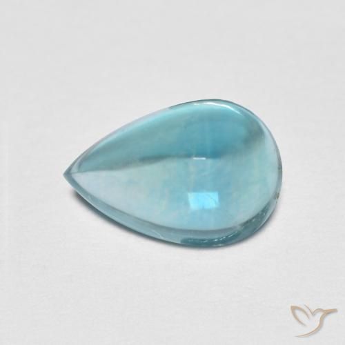 2.31ct Натуральный Сине-зеленый Флюорит, Форма груши, Прозрачный