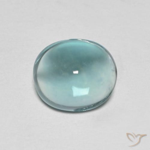 2.30ct Натуральный Бирюзовый тон Флюорит, Овал, Прозрачный