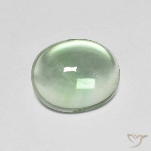 3.42ct Натуральный Светло-зеленый Флюорит, Овал, Прозрачный