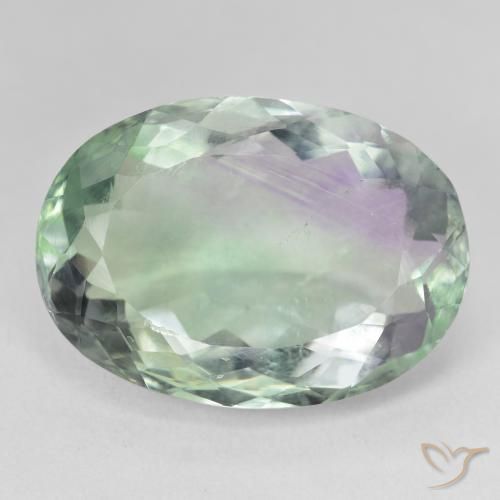 28.28ct Натуральный Многоцветный Флюорит, Овал, SI