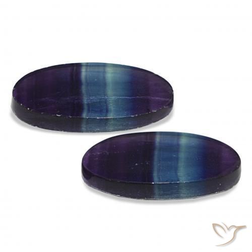 24.57 карата, натуральный Многоцветный Флюорит, Овал, Прозрачный