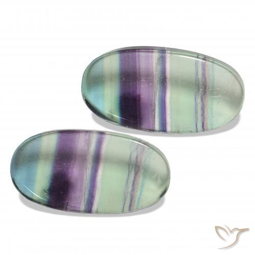 79.28 карата, натуральный Многоцветный Флюорит, Овал, Прозрачный