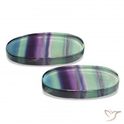 79.28 карата, натуральный Многоцветный Флюорит, Овал, Прозрачный