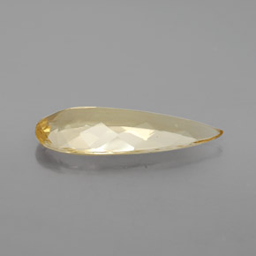 3.75 карата, натуральный Желтый Золотой берилл, Форма груши, Чистота VVS