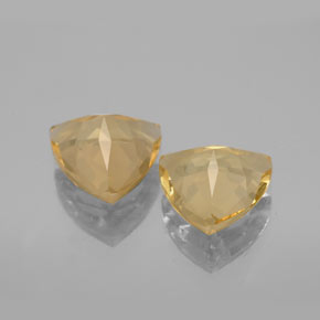  карата, натуральный Желтый Золотой берилл, Триллион, Чистота VVS