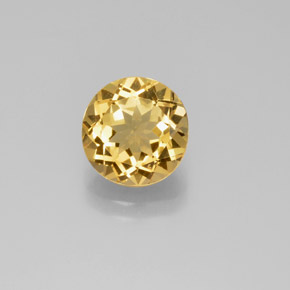 2.88 карата, натуральный Желтый Золотой берилл, Огранка Круг, VVS-VS