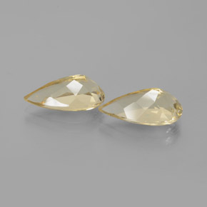  карата, натуральный Желтый Золотой берилл, Форма груши, Чистота VVS
