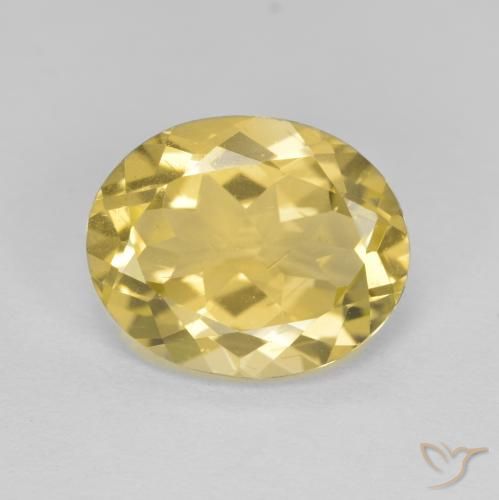 3.37ct Натуральный Яркое золото Золотой берилл, Овал, Чистота VS
