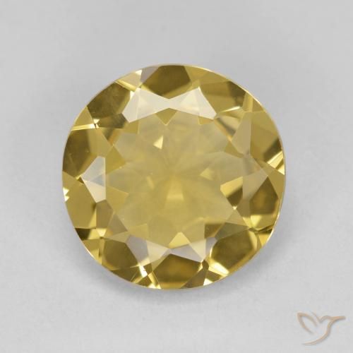 2.97ct Натуральный Дижонский желтый Золотой берилл, Круглый, Чистота VVS