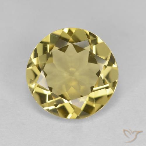 2.98ct Натуральный Средний желтый Золотой берилл, Круглый, VVS-VS