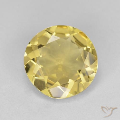 2.78ct Натуральный Светлое золото Золотой берилл, Круглый, Чистота VS