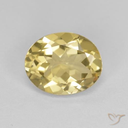 2.27ct Натуральный Тосканский желтый Золотой берилл, Овал, VVS-VS
