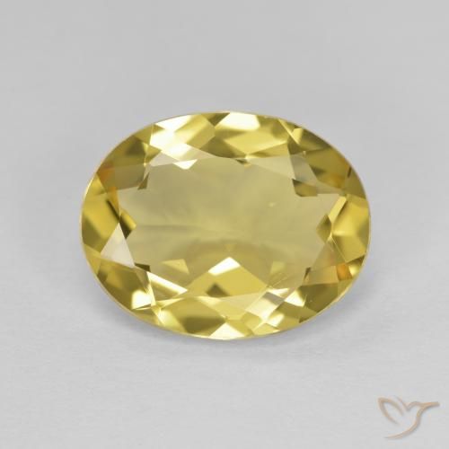 2.82ct Натуральный Светлое золото Золотой берилл, Овал, Чистота VVS