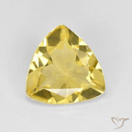 1.83ct Натуральный Тосканский желтый Золотой берилл, Триллион, Чистота VS