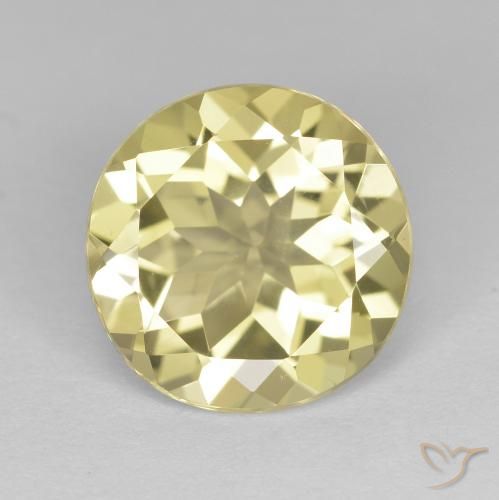 2.24ct Натуральный Палевый Золотой берилл, Круглый, Чистота VVS