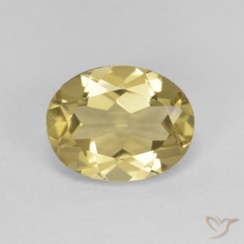 1.78ct Натуральный Дижонский желтый Золотой берилл, Овал, VVS-VS