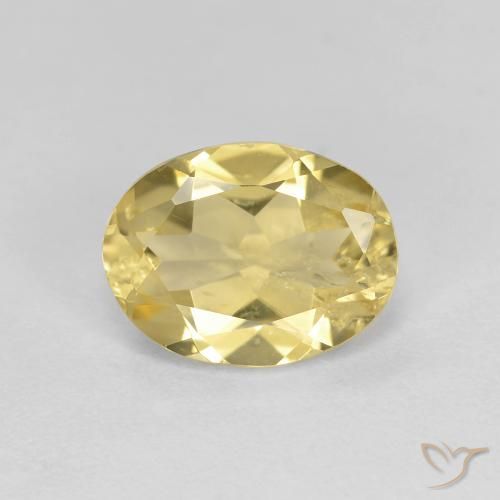 1.67ct Натуральный Светлое золото Золотой берилл, Овал, Чистота VS