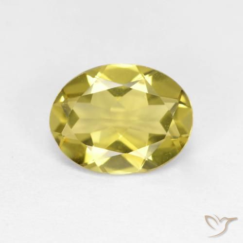 1.55ct Натуральный Средний желтый Золотой берилл, Овал, VVS-VS