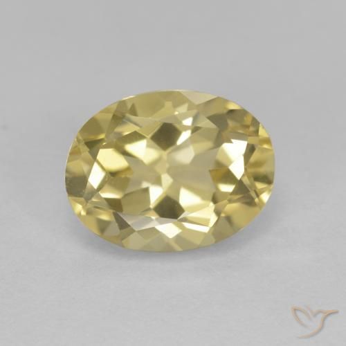 1.93ct Натуральный Светло-желтый Золотой берилл, Овал, VVS-VS