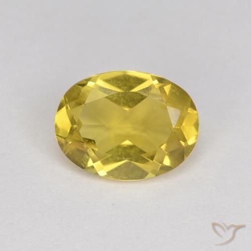 1.13ct Натуральный Желтый Золотой берилл, Овал, VVS-VS