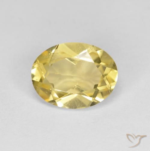 1.23ct Натуральный Светлое золото Золотой берилл, Овал, Чистота VS