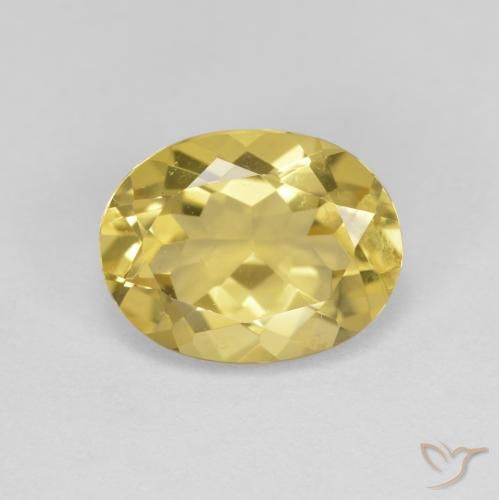 2.32ct Натуральный Тосканский желтый Золотой берилл, Овал, Чистота VS