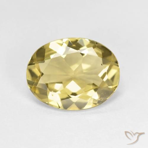 1.91ct Натуральный Тосканский желтый Золотой берилл, Овал, Чистота VVS