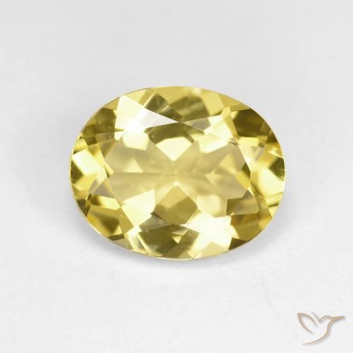 2.19ct Натуральный Тосканский желтый Золотой берилл, Овал, VVS-VS