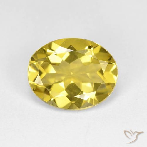 2.09ct Натуральный Шмель желтый Золотой берилл, Овал, VVS-VS