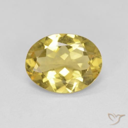 2.04ct Натуральный Желтоватое золото Золотой берилл, Овал, Чистота VS