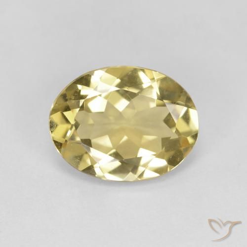 2.18ct Натуральный Светлое золото Золотой берилл, Овал, Чистота VS