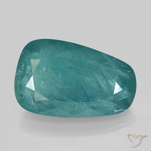 27.85ct Натуральный Темно-бирюзовый Грандидьерит, причудливая, SI