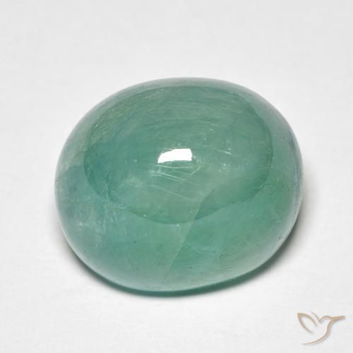 11.06ct Натуральный Medium Dark Green-Blue Грандидьерит, Овал, Полупрозрачный