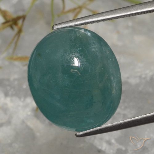 11.72ct Натуральный Глубокая бирюза Грандидьерит, Овал, Полупрозрачный