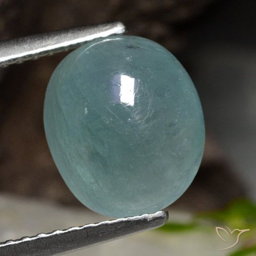 3.31ct Натуральный Бирюзовый тон Грандидьерит, Овал, Полупрозрачный