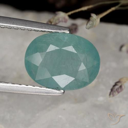2.76ct Натуральный Электрический синий тон Грандидьерит, Овал, VS-SI