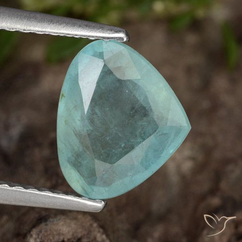 1.80ct Натуральный Электрический синий Грандидьерит, Форма груши, VS-SI