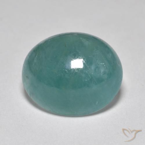 4.89ct Натуральный Зеленовато-синий Грандидьерит, Овал, Полупрозрачный