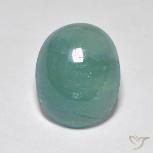 3.24ct Натуральный Средний зеленый синий Грандидьерит, Овал, Полупрозрачный