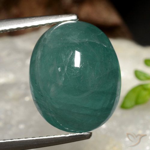 8.97ct Натуральный Глубокая бирюза Грандидьерит, Овал, Полупрозрачный
