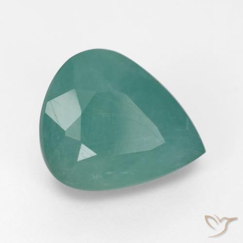 4.03ct Натуральный Зелено-голубой Грандидьерит, Форма груши, SI-I1