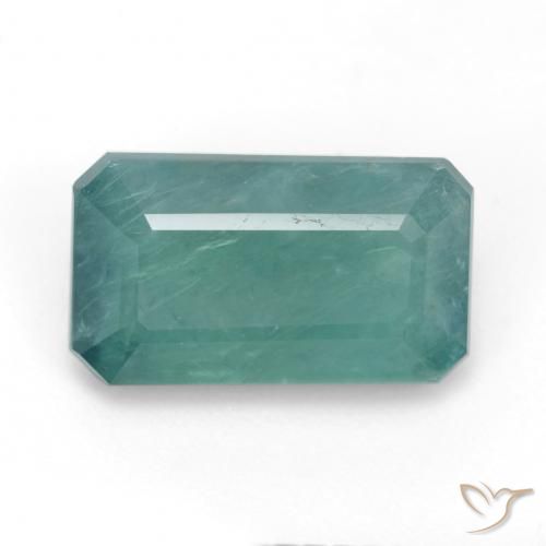 5.94ct Натуральный Бирюзовый Грандидьерит, Изумрудная огранка, SI-I1