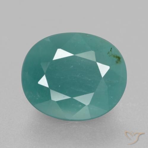 4.21ct Натуральный Бирюзовый Грандидьерит, Овал, SI