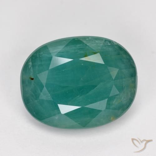 4.60ct Натуральный Темно-зеленый синий Грандидьерит, Овал, SI
